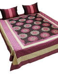 Pink Abstract Bedsheet Set 90x108 front view