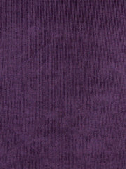 Aubergine purple ribbed chenille velvet upholstery fabric, Mocca Style