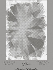 Pale grey and cream radiating starburst rug, Allure viscose-acrylic, Cream
