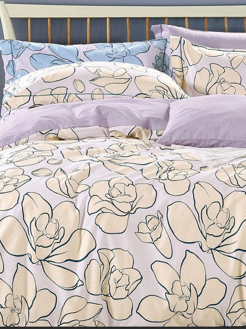 Four Seasons 350TC Floral Double Bedsheet With Pillow Cover | FSXL 40255