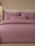 Desenhista 550 TC Jacquard Cotton Bedding Set with Duvet Cover-pink