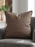 Brown Plain Cushion Cover