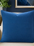 Plain Suede Cushion Cover Blue