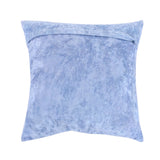 Blue Embroidered Cotton Cushion Cover 16x16 inch front view