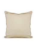 Gold Embroidered Dupion Silk Cushion Cover 16x16 inch front view