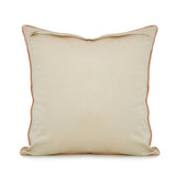 Gold Embroidered Dupion Silk Cushion Cover 16x16 inch front view