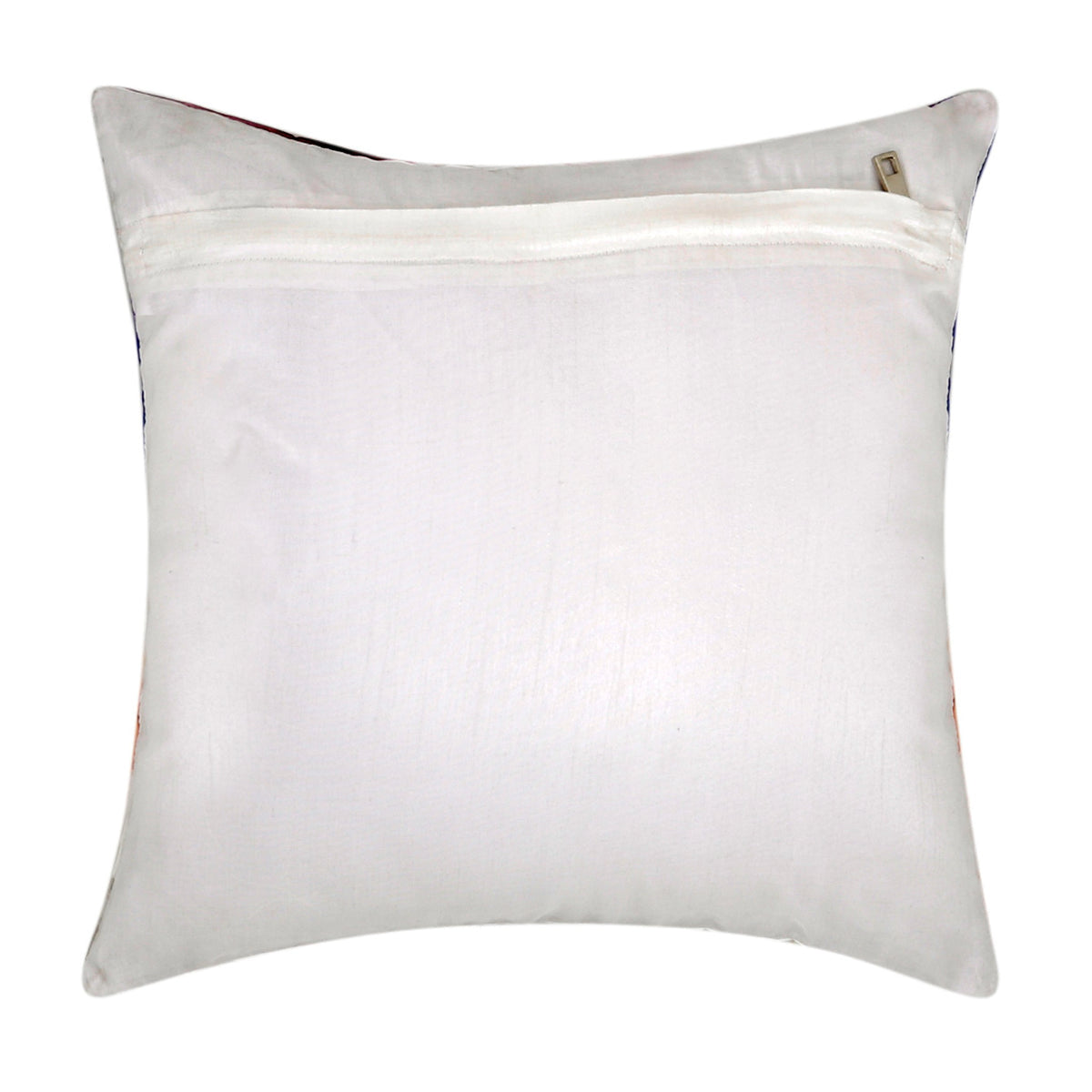 Plain ivory reverse of the printed portrait cushion cover