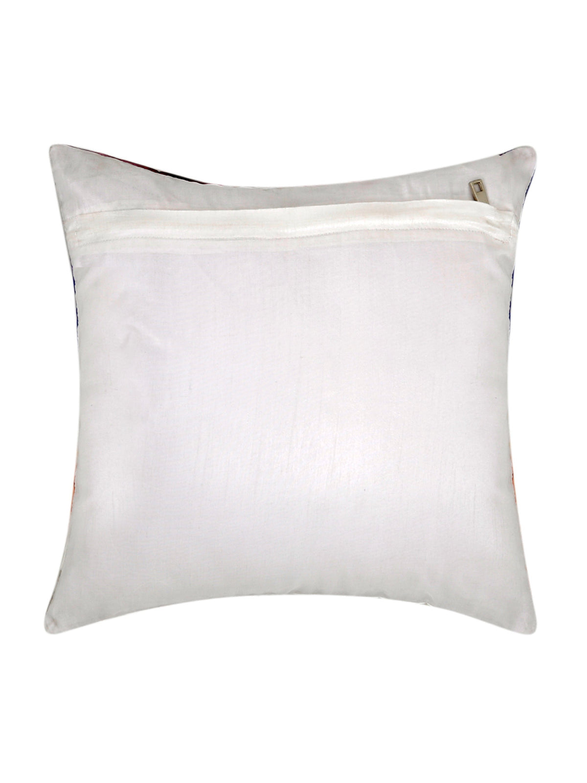 Plain ivory reverse of the printed portrait cushion cover