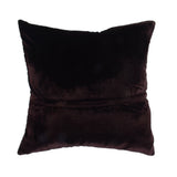 Brown paisley chenille cushion cover texture detail close-up
