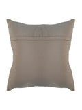 Grey poly silk cushion cover hand embroidery stitch detail