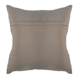 Grey poly silk cushion cover hand embroidery stitch detail