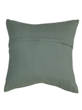 Brown Embroidered Dupion Silk Cushion Cover 16x16 inch front view