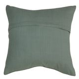 Brown Embroidered Dupion Silk Cushion Cover 16x16 inch front view