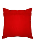 Maroon poly silk cushion cover hand embroidery stitch detail