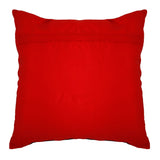 Maroon poly silk cushion cover hand embroidery stitch detail