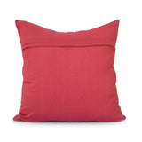 Pink Sequin Work Velvet Cushion Cover 16x16 inch front view