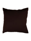 Blue dark brown dupion silk patchwork cushion cover detail