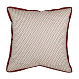 Beige Sequin Work Dupion Silk Cushion Cover 16x16 inch front view