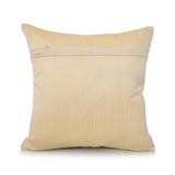 Beige Embroidered Poly Silk Cushion Cover 16x16 inch front view