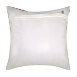 White Printed Cotton Cushion Cover 16x16 inch front view