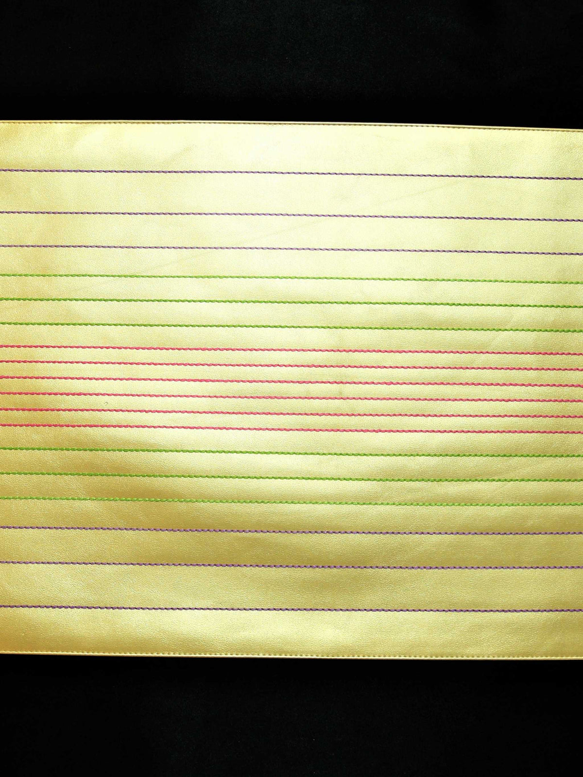 Gold Stitched Table Mat 12x18 inch front view