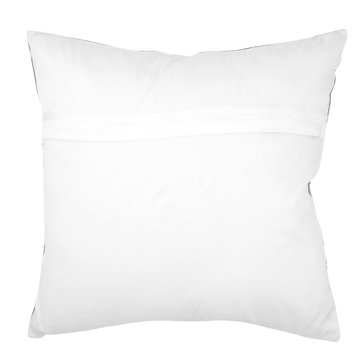 Plain white cotton reverse of the printed parrot cushion cover