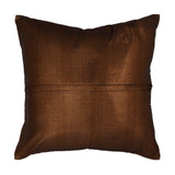 Brown Water Filling Stitch Cushion Cover 16x16 inch front view