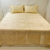 Self Design Polyester BedCover 108 X 108 Inch Set-(1 bedcover+ 2 Pillow Covers) - Jagdish Store Online Since 1965