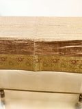Beige Sequin Work Table Cover 36x54 inch front view