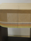 Orange Plain Linen Table Cover front view