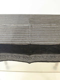 Beige Sequin Work Chenille Table Cover 36x54 inch front view