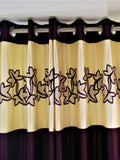 Polyester Ready-made Curtain 7x4 feet front view