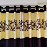 Polyester Ready-made Curtain 7x4 feet front view