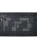 Black Outdoor Mat front view