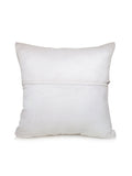 Beige Patchwork Silk Cushion Cover front view