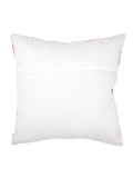 Cream Printed Polyester Cushion Cover front view