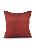 Beige Embroidered Dupion Silk Cushion Cover front view