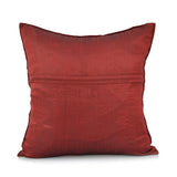Beige Embroidered Dupion Silk Cushion Cover front view