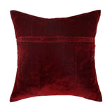 Maroon Plain Velvet Cushion Cover front view