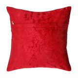 Maroon Plain Velvet Cushion Cover front view