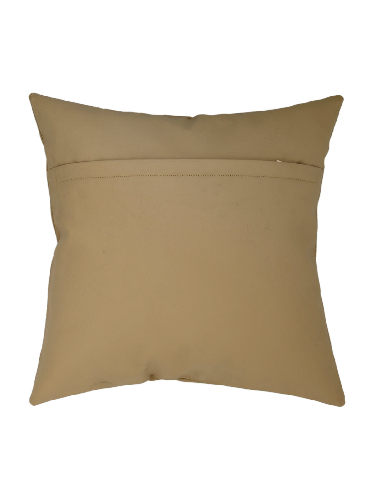 Plain beige faux leather reverse with a concealed envelope opening