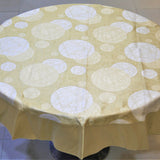 Printed(60 Inch) Round Table Cover(Beige)-Polyester - Jagdish Store Online Since 1965