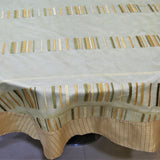 Embroidery(60 Inch) Round Table Cover(Gold)-Sheer - Jagdish Store Online Since 1965