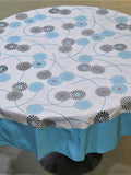 Green Printed Table Cover front view
