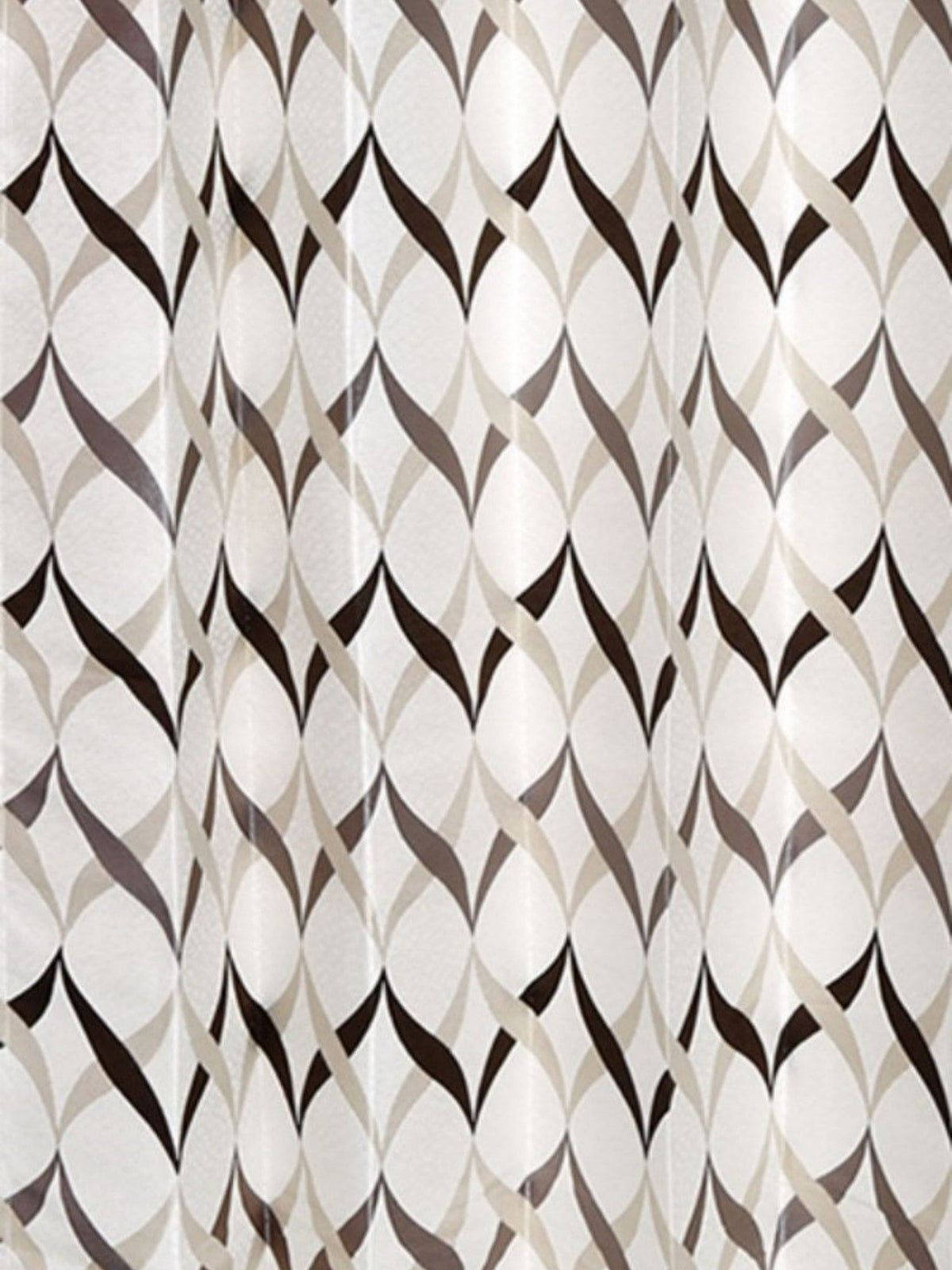 Black Polyester Ready-made Curtain 7x4 feet front view