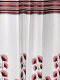 Maroon Polyester Ready-made Curtain 7x4 feet front view