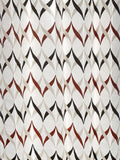 Maroon Polyester Ready-made Curtain 7x4 feet front view