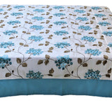 White Embroidered Table Cover front view