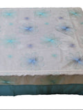 White Embroidered Table Cover front view