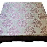 Magenta Printed Polyester Table Cover front view